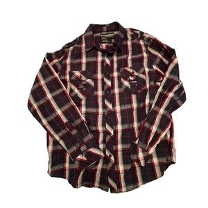 Machine plaid button down
